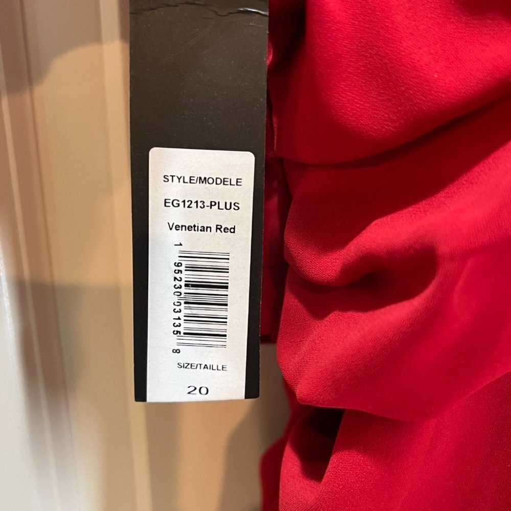 Badgley Mischka Red Beauty in a Bottle Formal Strapless Gown $725 - Picture 6 of 6